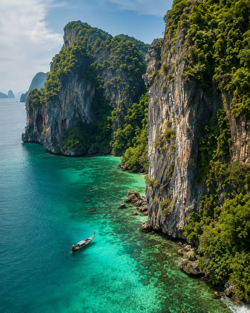 Limestone cliffs, Thailand