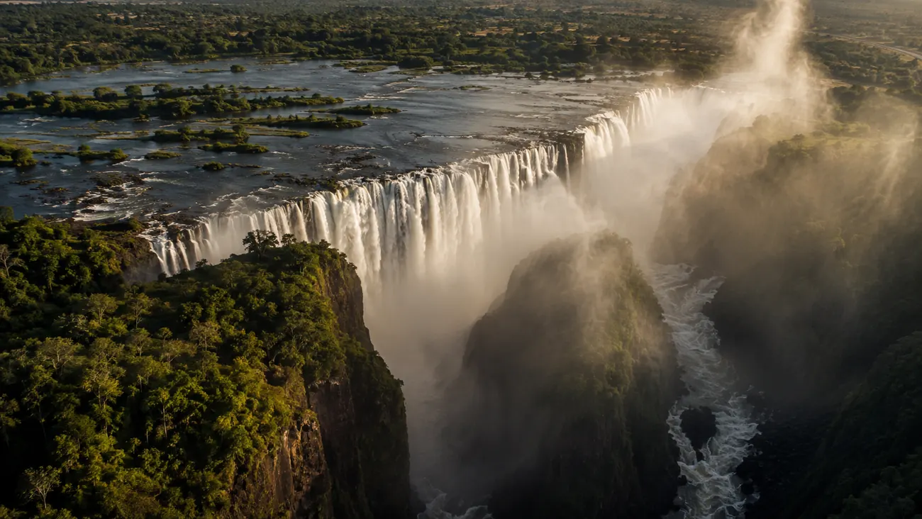 Victoria Falls from above