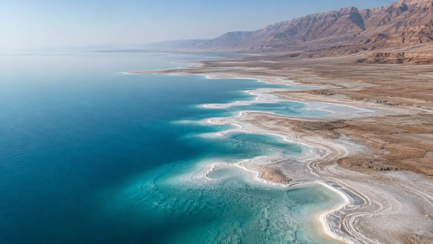 Dead Sea salt patterns