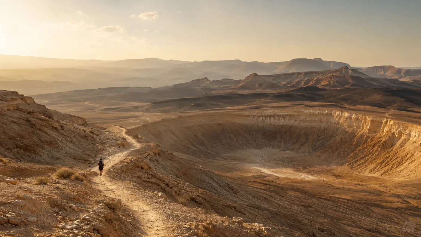 Negev desert crater