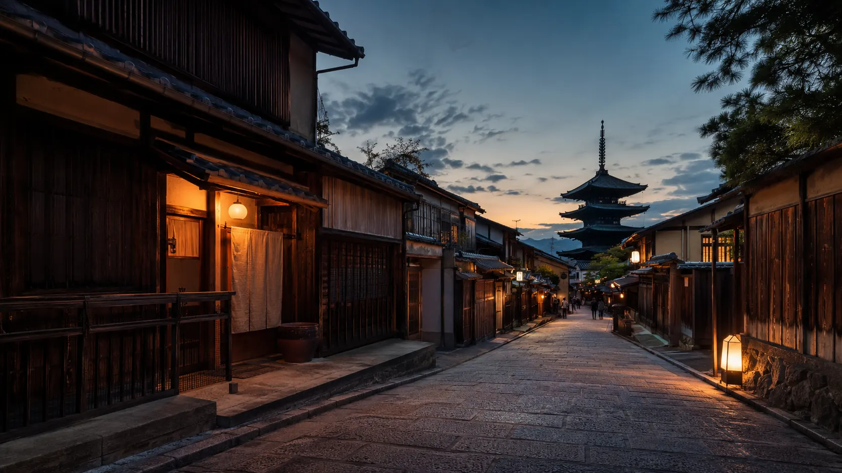 Kyoto lantern street