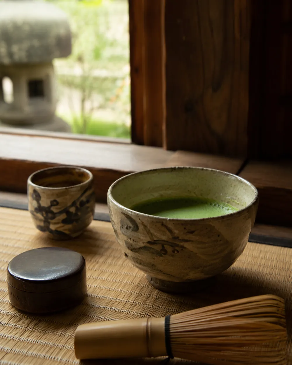 Handmade ceramics and matcha